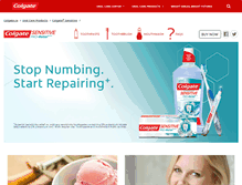 Tablet Screenshot of colgatesensitiveprorelief.ca