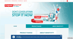 Desktop Screenshot of colgatesensitiveprorelief.co.uk